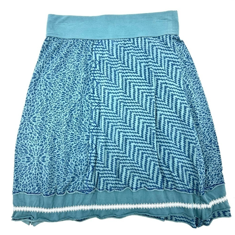 Prana Lisette Skirt Womens Small Organic Cotton Geometric Stretch Boho Comfy